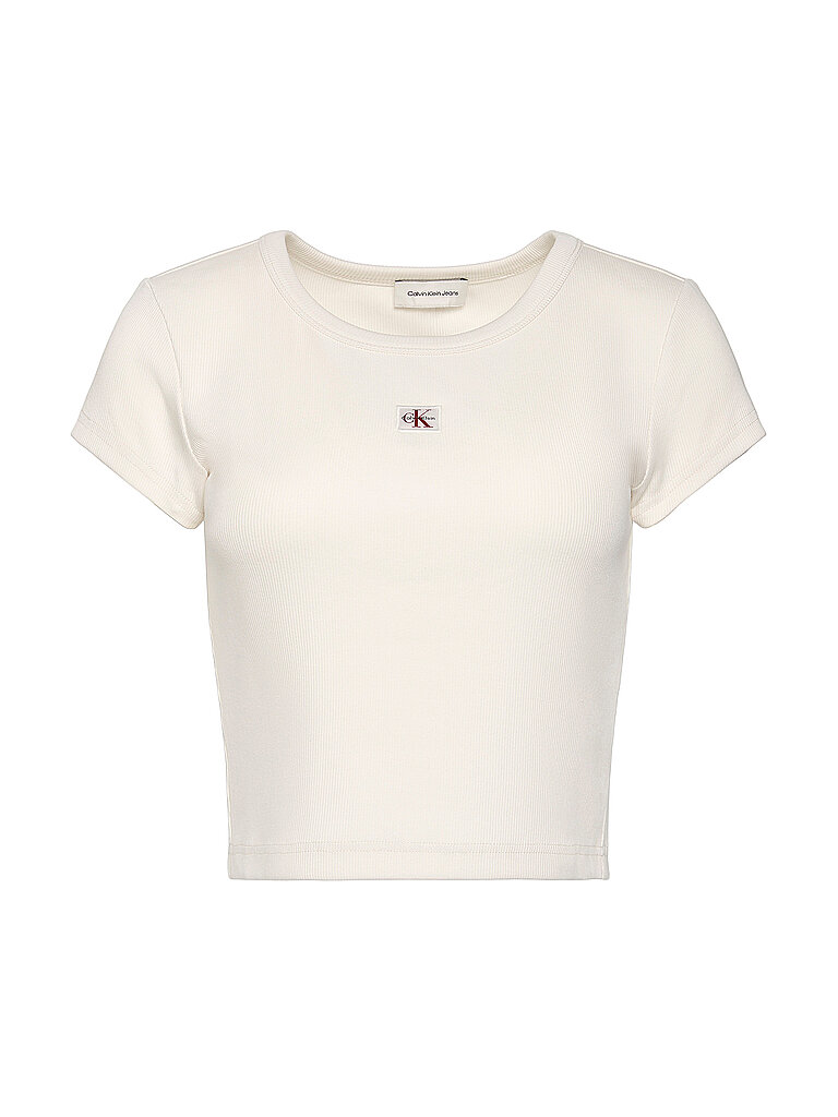 Calvin Klein Jeans T-shirt à Manches Courtes Lv047b224g Bright White S Femme 9